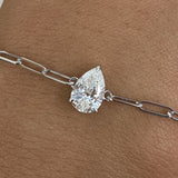 Diamond Chain Bracelet 0.9 ct White Gold