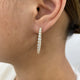 Diamond Hoop Earrings 4.2 ct Yellow Gold