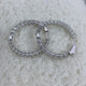 Diamond Hoop Earrings 4.1 ct White Gold