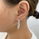 Diamond Hoop Earrings 4.1 ct White Gold