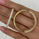 Diamond Hoop Earrings 3.1 ct Yellow Gold
