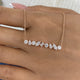 Diamond Bar Necklace 1.1 ct Rose Gold