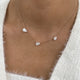 Diamond Pendant Necklace 3.2 ct Rose Gold