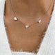 Diamond Pendant Necklace 3.2 ct Rose Gold