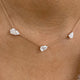 Diamond Pendant Necklace 3.2 ct Rose Gold