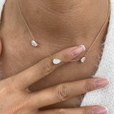 Diamond Pendant Necklace 3.2 ct Rose Gold