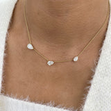 Diamond Pendant Necklace 3.2 ct Yellow Gold