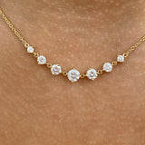 Diamond Pendant 1.1 ct Yellow Gold