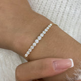 Diamond Chain Bracelet 1.7 ct Yellow Gold