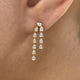Diamond Drop Earrings 1 ct Yellow Gold