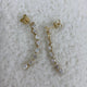 Diamond Drop Earrings 2.7 ct Yellow Gold