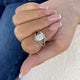 Aurevion Ring 2 ct TCW , Solid Gold 14k