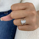 Aurevion Ring 2 ct TCW , Solid Gold 14k