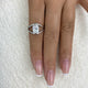 Aurevion Ring 2 ct TCW , Solid Gold 14k