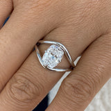 Aurevion Diamond Engagement Ring 2 ct TCW