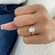 Évarine Ring 2 ct TCW , Solid Gold 14k