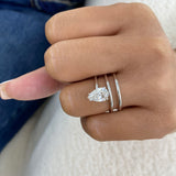 Soléenne Ring 1.5 ct TCW , Solid Gold 14k
