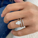 Soléenne Ring 1.5 ct TCW , Solid Gold 14k