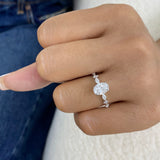 Lucienne Ring 1.3 ct TCW , Solid Gold 14k