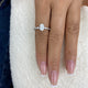 Lucienne Ring 1.3 ct TCW , Solid Gold 14k