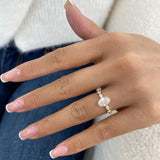 Astrix Ring 1.3 ct TCW , Solid Gold 14k