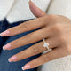 Astrix Ring 1.3 ct TCW , Solid Gold 14k