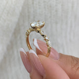 Solitaire with Pave Band