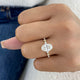 Kyvra Ring 2.3 ct TCW , Solid Gold 14k