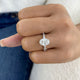Cyrene Ring 2.3 ct TCW , Solid Gold 14k