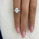 Cyrene Ring 2.3 ct TCW , Solid Gold 14k