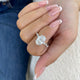 Seraphiel Ring 3.3 ct TCW , Solid Gold 14k
