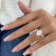 Seraphiel Ring 3.3 ct TCW , Solid Gold 14k