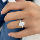 Seraphiel Ring 3.3 ct TCW , Solid Gold 14k