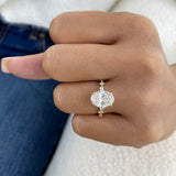 Aurelisse Ring 3.3 ct TCW , Solid Gold 14k