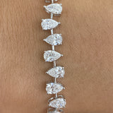 Diamond Tennis Bracelet 9.8 ct White Gold