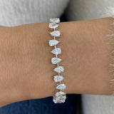 Diamond Tennis Bracelet 9.8 ct White Gold