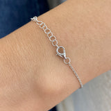 Diamond Charm Bracelet 6.6 ct White Gold