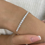 Diamond Charm Bracelet 6.6 ct White Gold