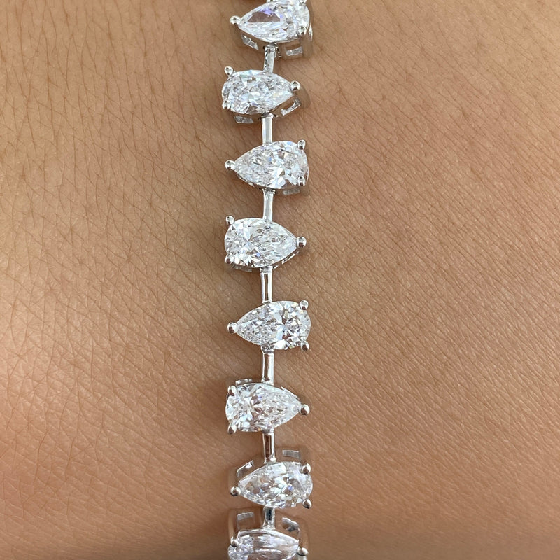 Diamond Tennis Bracelet 6.2 ct White Gold