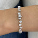 Diamond Tennis Bracelet 6.2 ct White Gold