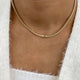 Diamond Tennis Necklace 14.8 ct Yellow Gold