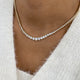 Diamond Tennis Necklace 15 ct Yellow Gold