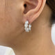 Diamond Hoop Earrings 6.6 ct White Gold