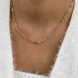 Diamond Tennis Necklace 2.7 ct Yellow Gold