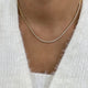 Diamond Tennis Necklace 2.7 ct Yellow Gold