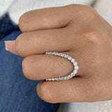 Diamond Band Ring 1.2 ct White Gold