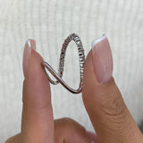 Diamond Band Ring 1.2 ct White Gold