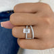 Clarionne Diamond Set 2 Rings 3.7 ct TCW
