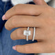 Ophelienne Diamond Set 2 Rings 4.3 ct TCW