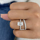 Ophelienne Diamond Set 2 Rings 4.3 ct TCW